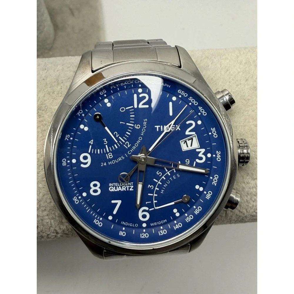 Timex Intelligent Quartz TW2P60600 New Battery Mens Watch 43MM 6.5
